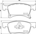 BREMBO fékbetét készlet, tárcsafék P59 083