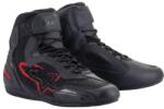 Alpinestars FASTER-3 RIDEKNIT cipő, ALPINESTARS (fekete/sötétszürke/piros, 45-ös méret)