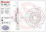 BREMBO fékkorong lyukasztás/belső hűtött Ø312mm 09.8690. 1X