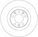 TRW Féktárcsa tömör Ø290mm DF6667