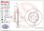 BREMBO Féktárcsa szellőző Ø288mm 09. A736.11