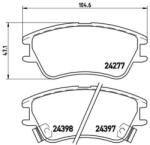 BREMBO fékbetét készlet P30 027