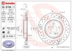 BREMBO Féktárcsa hornyolt/perforált Ø330mm 09. B788.11