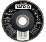 TOYA - Korund lamellás csiszolókorong 125 x 22.2mm P100