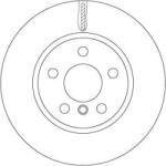 TRW Féktárcsa szellőző Ø294mm DF6757
