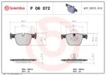 BREMBO fékbetét készlet, tárcsafék P06 072