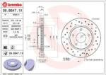 BREMBO fékkorong lyukasztás/belső hűtött Ø276mm 09. B647.1X