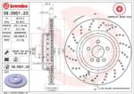 BREMBO fékkorong lyukasztás/belső hűtött Ø370mm 09. D901.23