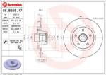 BREMBO Féktárcsa tömör Ø274mm 08. B395.17