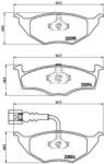 BREMBO fékbetét készlet, tárcsafék P85 063
