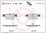 BREMBO fékbetét készlet, tárcsafék P61 116