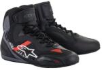 Alpinestars FASTER-3 RIDEKNIT cipő, ALPINESTARS (fekete/szürke/piros, 48-as méret)