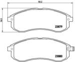 BREMBO fékbetét készlet, tárcsafék P54 033