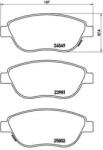 BREMBO fékbetét készlet, tárcsafék P23 153