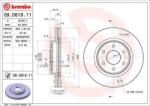 BREMBO Féktárcsa belső hűtéses Ø296mm 09. D619.11