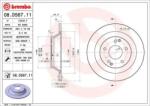BREMBO Féktárcsa tömör Ø284mm 08. D567.11
