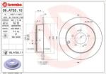 BREMBO Féktárcsa tömör Ø302mm 08. A755.11