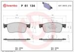 BREMBO fékbetét készlet, tárcsafék P61 134