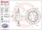 BREMBO féktárcsa 09.7727. 1X
