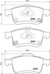 BREMBO fékbetét készlet, tárcsafék P23 155