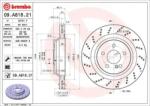 BREMBO fékkorong lyukasztás/belső hűtött Ø320mm 09. A818.21