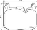 BREMBO fékbetét készlet, tárcsafék P06 097