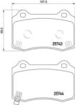 BREMBO fékbetét készlet, tárcsafék P30 074