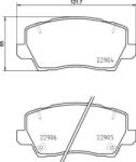 BREMBO fékbetét készlet P30 114