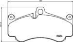 BREMBO fékbetét készlet, tárcsafék P65 032