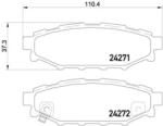 BREMBO fékbetét készlet P78 020