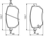 Bosch fékbetét készlet 0 986 494 366