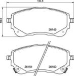 BREMBO fékbetét készlet, tárcsafék P83 177