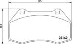 BREMBO fékbetét készlet, tárcsafék P68 036