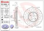 BREMBO féktárcsa perforált/belső hűtéses Ø320mm 09. B269.1X