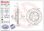 BREMBO fékkorong lyukasztás/belső hűtött Ø262mm 09.5457. 3x