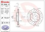 BREMBO fékkorong lyukasztás/belső hűtött Ø262mm 09.5509. 1x