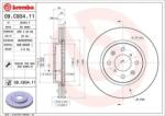 BREMBO Féktárcsa szellőző Ø256mm 09. C934.11