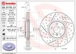 BREMBO Féktárcsa hornyolt/perforált Ø335mm 09. D179.21