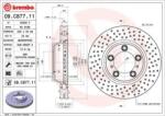 BREMBO fékkorong lyukasztás/belső hűtött Ø330mm 09. C877.11