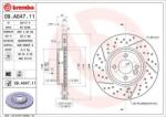 BREMBO Féktárcsa hornyolt/perforált Ø294mm 09. A047.11
