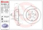 BREMBO Féktárcsa tömör Ø302mm 08. B605.11