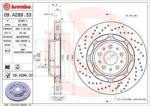 BREMBO féktárcsa 09. A299.33