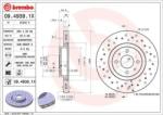 BREMBO fékkorong lyukasztás/belső hűtött Ø284 mm 09.4939. 1x