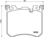 BREMBO fékbetét készlet, tárcsafék P06 077