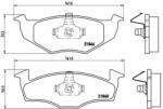 BREMBO fékbetét készlet, tárcsafék P85 031