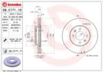 BREMBO Féktárcsa szellőző Ø256mm 09. C171.11