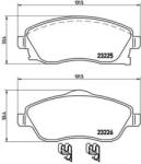 BREMBO fékbetét készlet, tárcsafék P59 036