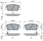 Bosch fékbetét készlet 0 986 494 979
