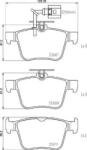 BREMBO fékbetét készlet, tárcsafék P85 162