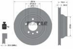 TEXTAR Féktárcsa szellőző Ø314mm 92121903